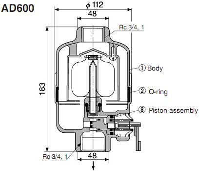 SMC自動排水器 AD600排水器